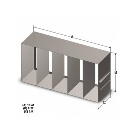 Custom Biogenic Freezer Rack, Upright, 96 & 384 Plates, 18.5x5.5x9 3/16 247550